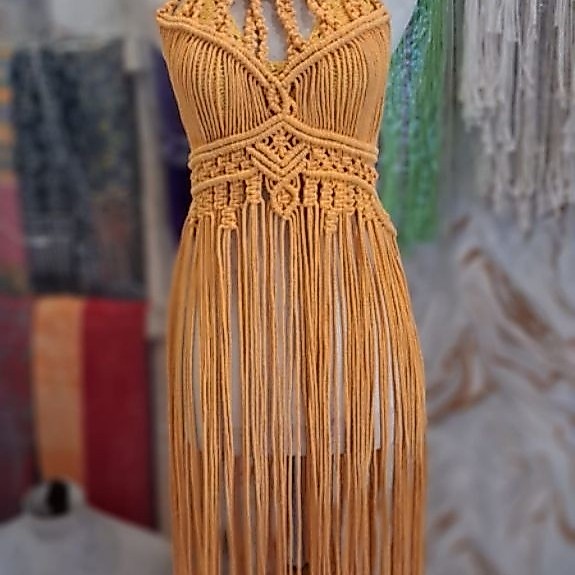 seraya dress macrame