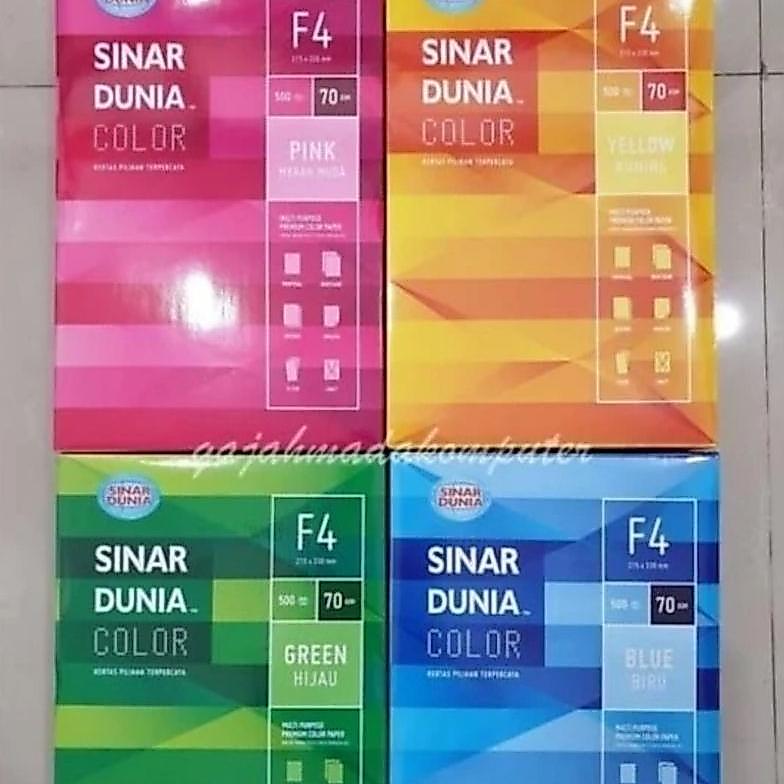 Hvs Warna Sidu 70 Gram Folio ( F4 ) Satuan Rim