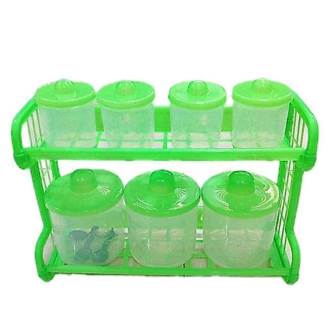Leone- Rak Bumbu Dapur 1 Set Kitchen Set Tempat Bumbu Dapur Pink Kitchenware