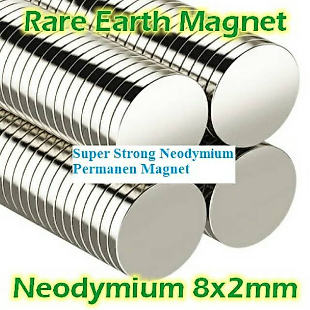 AR Magnet Neodymium Super Kuat 8x2mm N42/N45