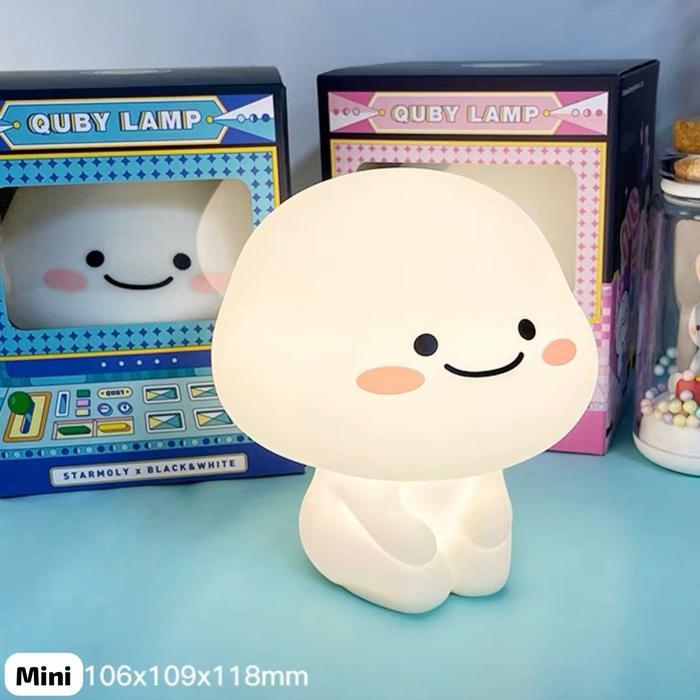 Cincarow  -  Lampu Tidur Pentol Quby Lampu Tidur Quby si Pentol Star Moly Soft Head Touch Dimmer Lam