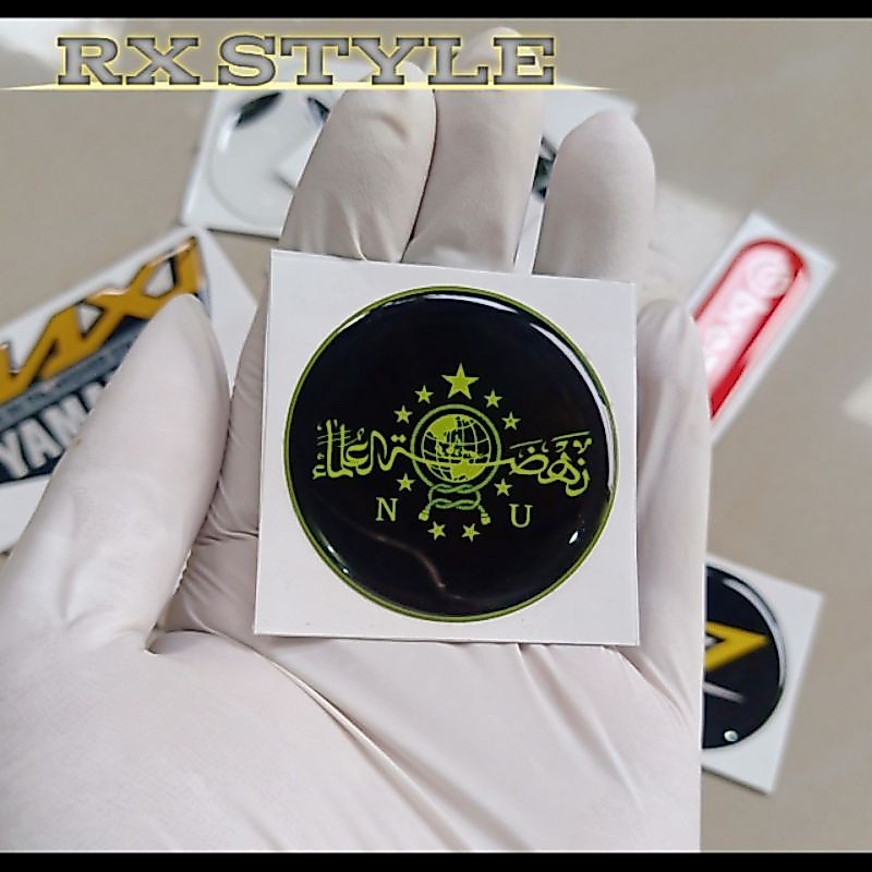 Stiker timbul NU Nahdlatul Ulama sticker emblem resin lentur