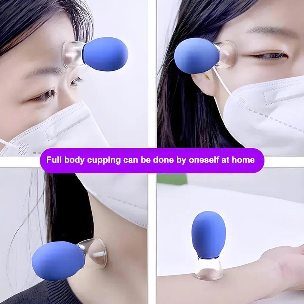 Facial Slide Cupping Device Silicone For Massage Scraping Cupping Face Lifting Beauty Vacuum Massage