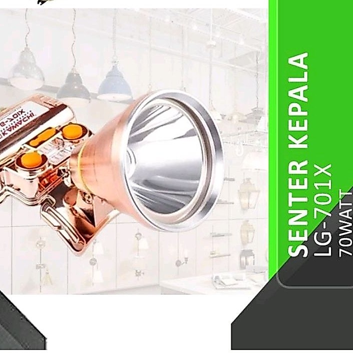SENTER KEPALA 70WATT SUPER LED LG-701X KAWACHI