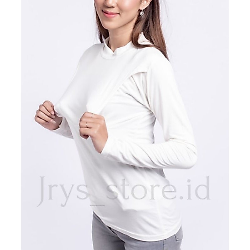 Manset Baju Busui Lengan Panjang | Kaos Busui Menyusui Premium | Inner Busui