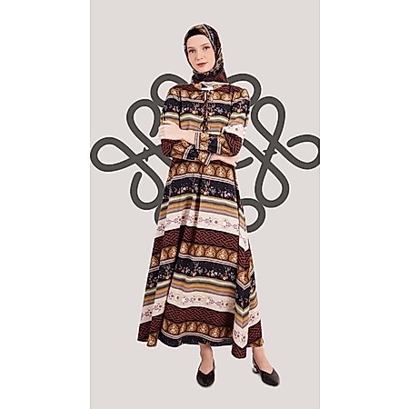 Gamis abaya hikmat D3988 abaya hikmat terbaru