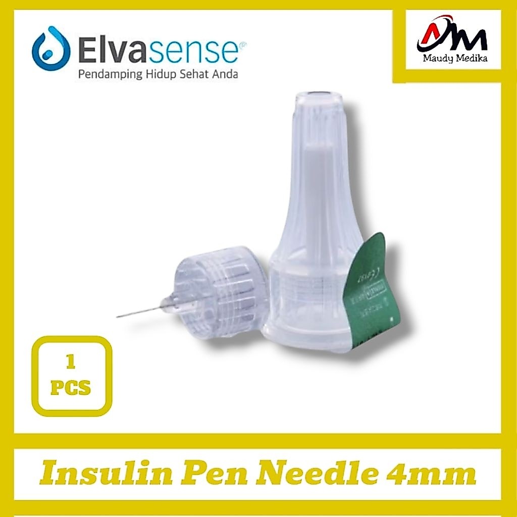 1 Pcs Insulin Pen Needle Elvasense  Jarum Insulin Elvasense 4MM