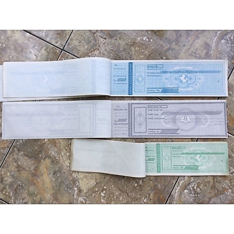 Kwitansi Label Lama Tahun 1970 sd 1990