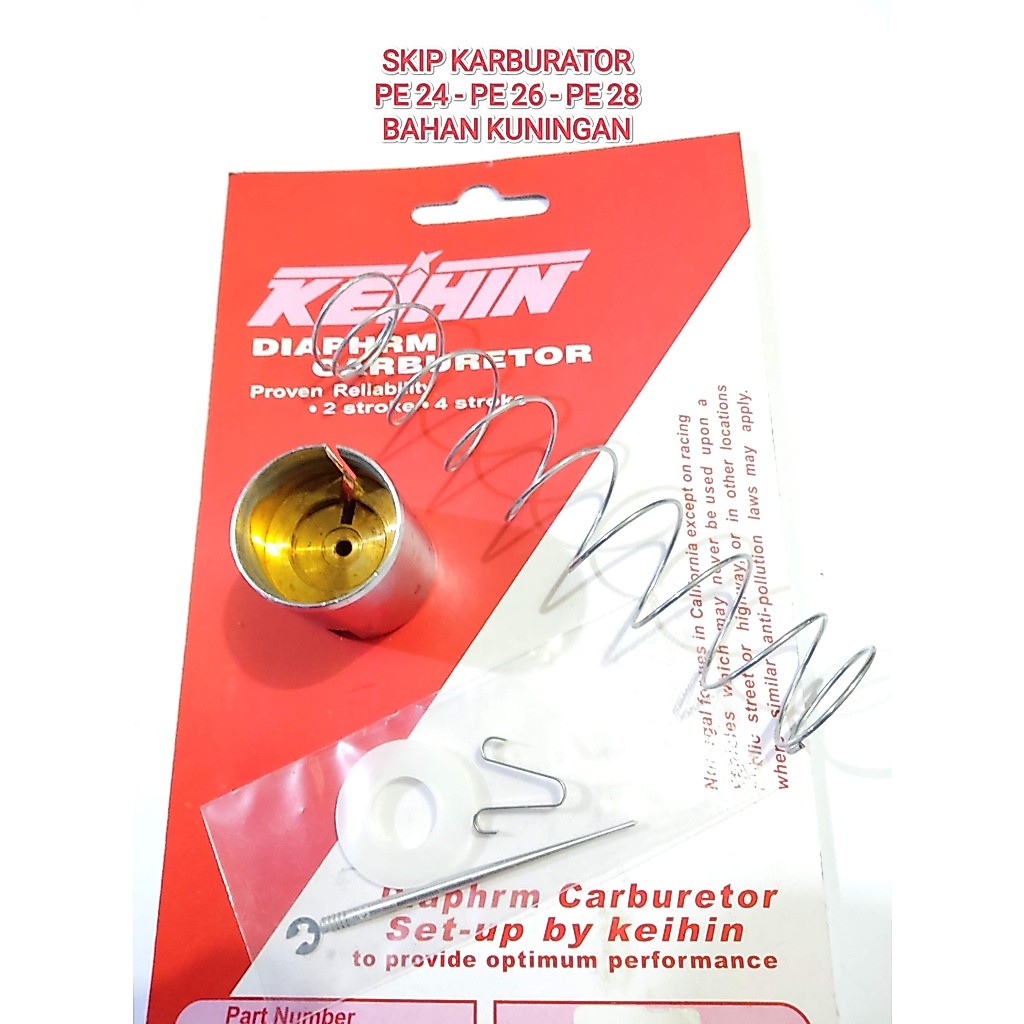 SKIP SKEP KARBURATOR PE 24 PE 26 PE 28 KEIHIN BAHAN ORI KUNINGAN