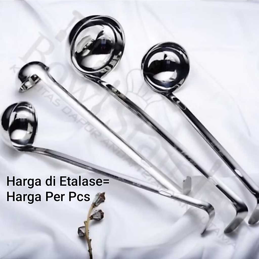 CENTONG LADLE STAINLESS TEBAL