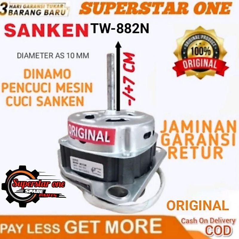 Dinamo pencuci mesin cuci sanken tw-882n/TW-882N/TW 881