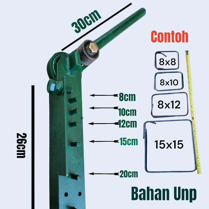 alat tekuk besi beton pembuat behel untuk ukuran besi 4-12 mm