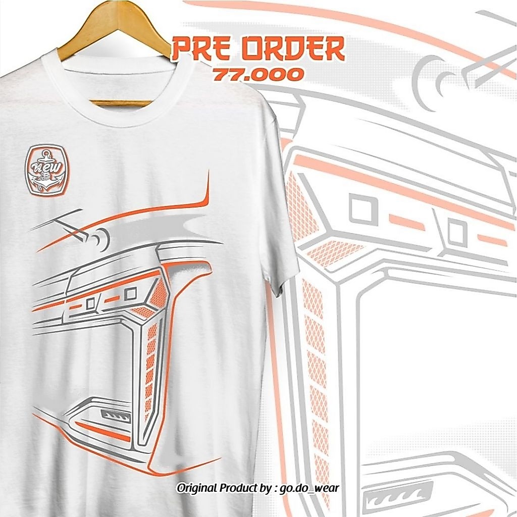 kaos bis kaos bus skylander R25 sablon depan