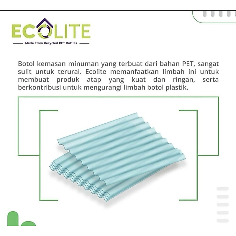 ATAP PLASTIK TRANSPARAN / SENG PLASTIK BENING