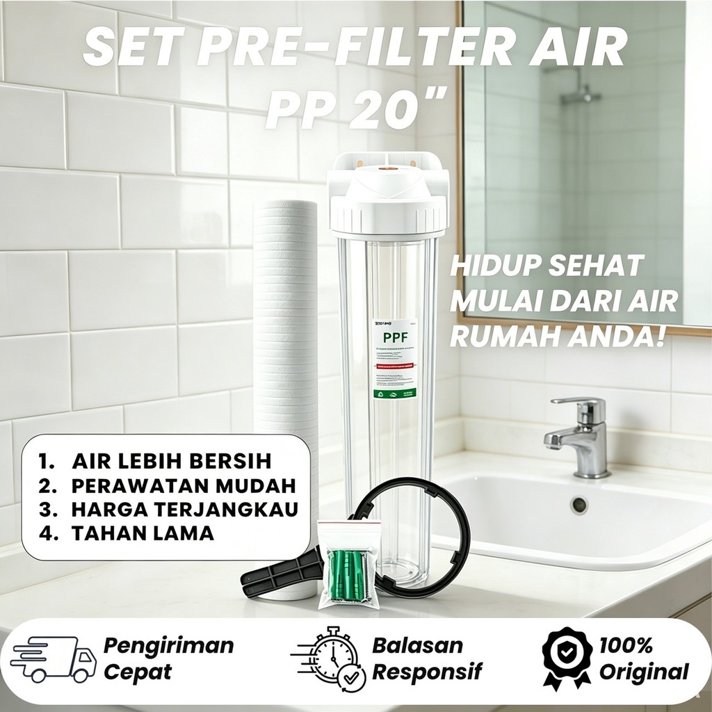 HOUSING FILTER AIR  20" + Filter PPF 5 Micron