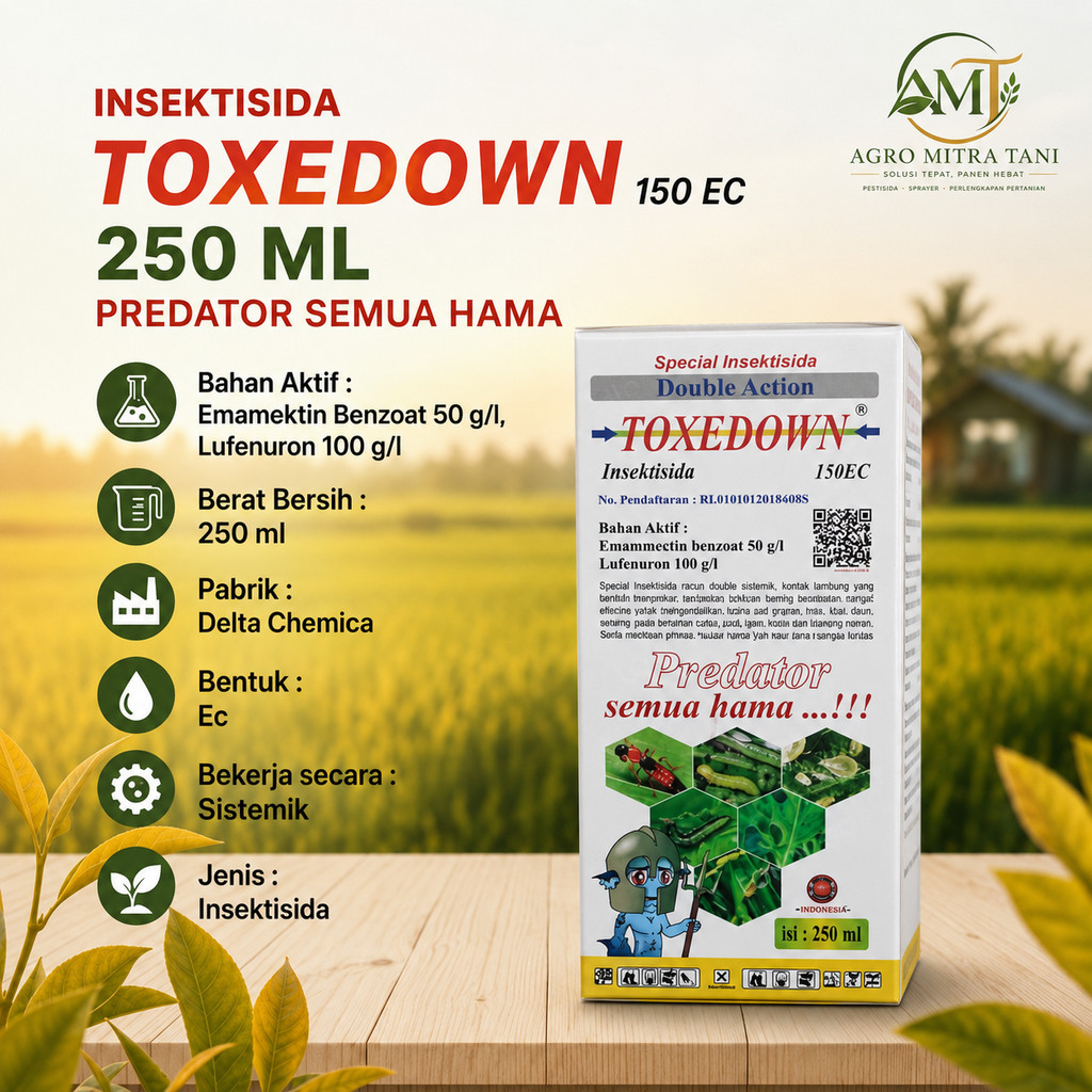 INSEKTISIDA TOXEDOWN 150 EC 250 ML PREDATOR SEMUA HAMA