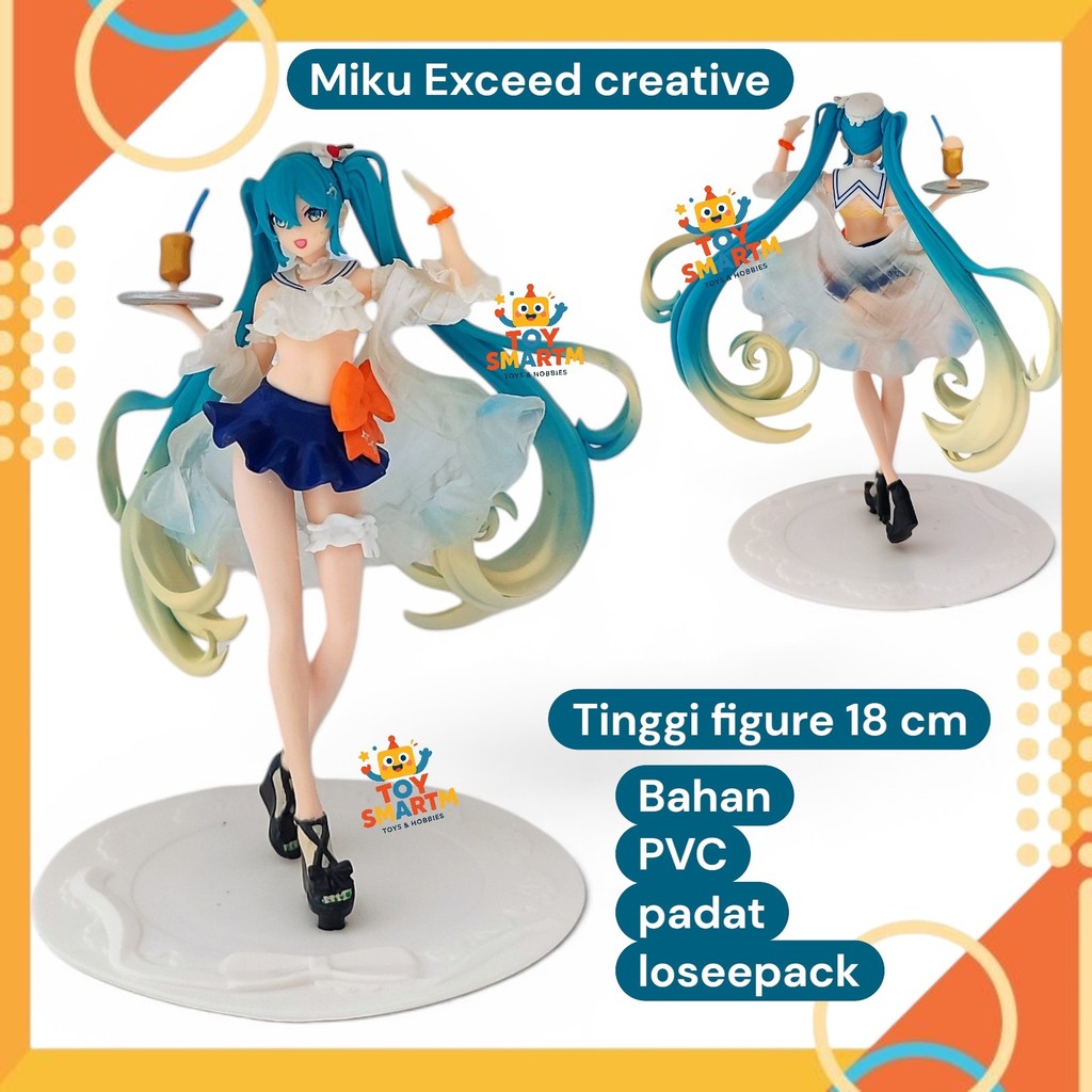 Action Figure Hatsune Miku Exceed Creative Figure Sweet Pajangan  Anime Miku