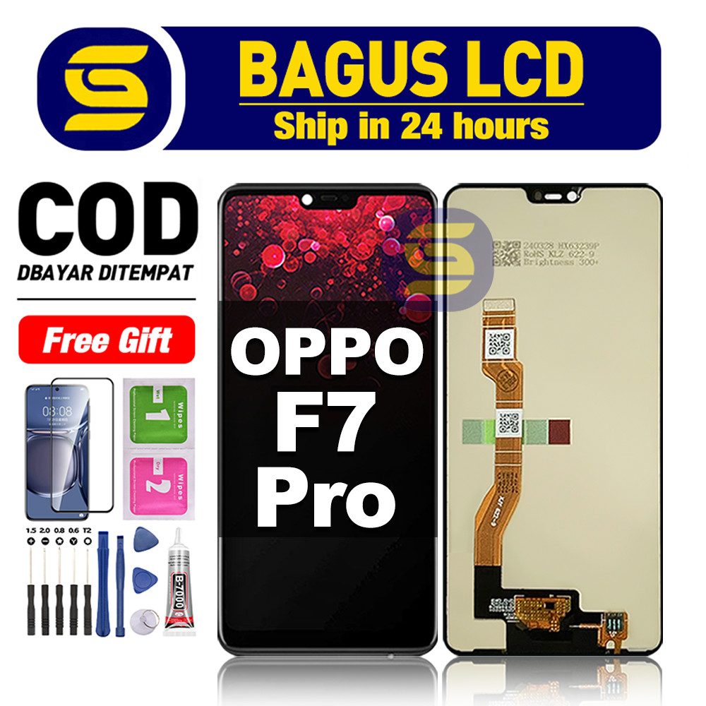 LCD OPPO F7 Pro Fullset hp layar Touchscreen untuk Glass Touch Screen Digitizer COD sun gadget-origi