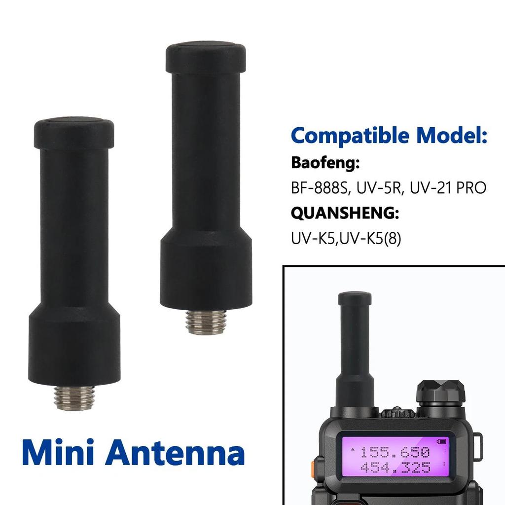 ABBREE Antenna Stubby Antenna SMA-Female UHF 400-470MHz Two Way Rao Antenna Replacement Walkie Talki