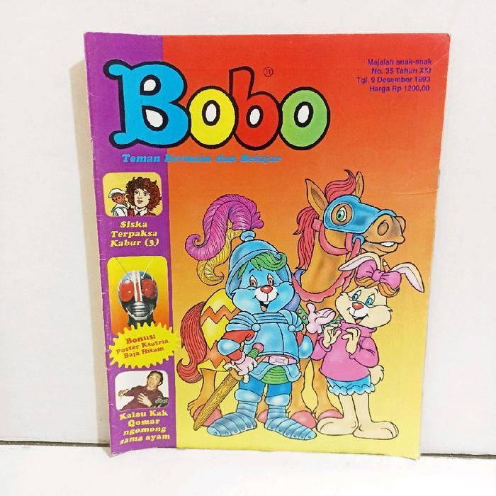 Bobo Majalah Anak-anak Edisi 35 Tahun XXI Tgl 9 Desember 1993:  siska terpaksa kabur 3 kalau kak qom