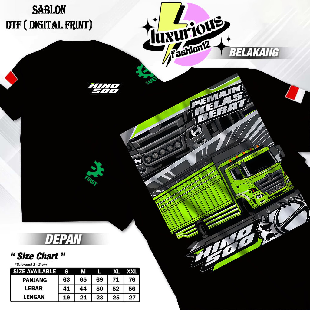 Kaos Viral mobil Truck Driver Hino 500 Dump Hino Lohan Euro4