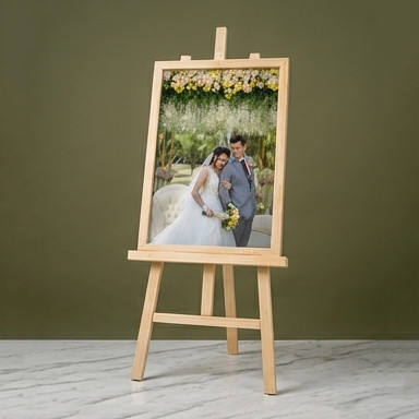 Paket Cetak Foto Prewedding + Bingkai + Stand Ukuran 12R (30x40cm) Custom Cetak Foto 12R Cetak Foto 
