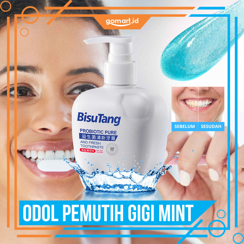 PENGHEMPAS NODA KARANG GIGI BISUTANG Pasta Pemutih Gigi Anti Kuning 260g - BISUTANG Odol Gigi Pember