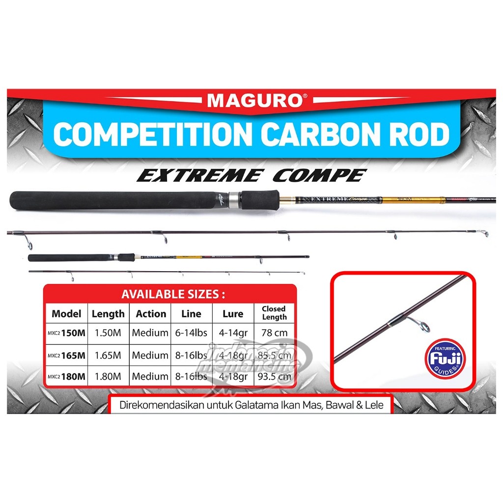 Joran MAGURO EXTREME COMPE 2 FUJI MXC2 | 150 165 180CM | Spinning | Galatama | IM Plaza