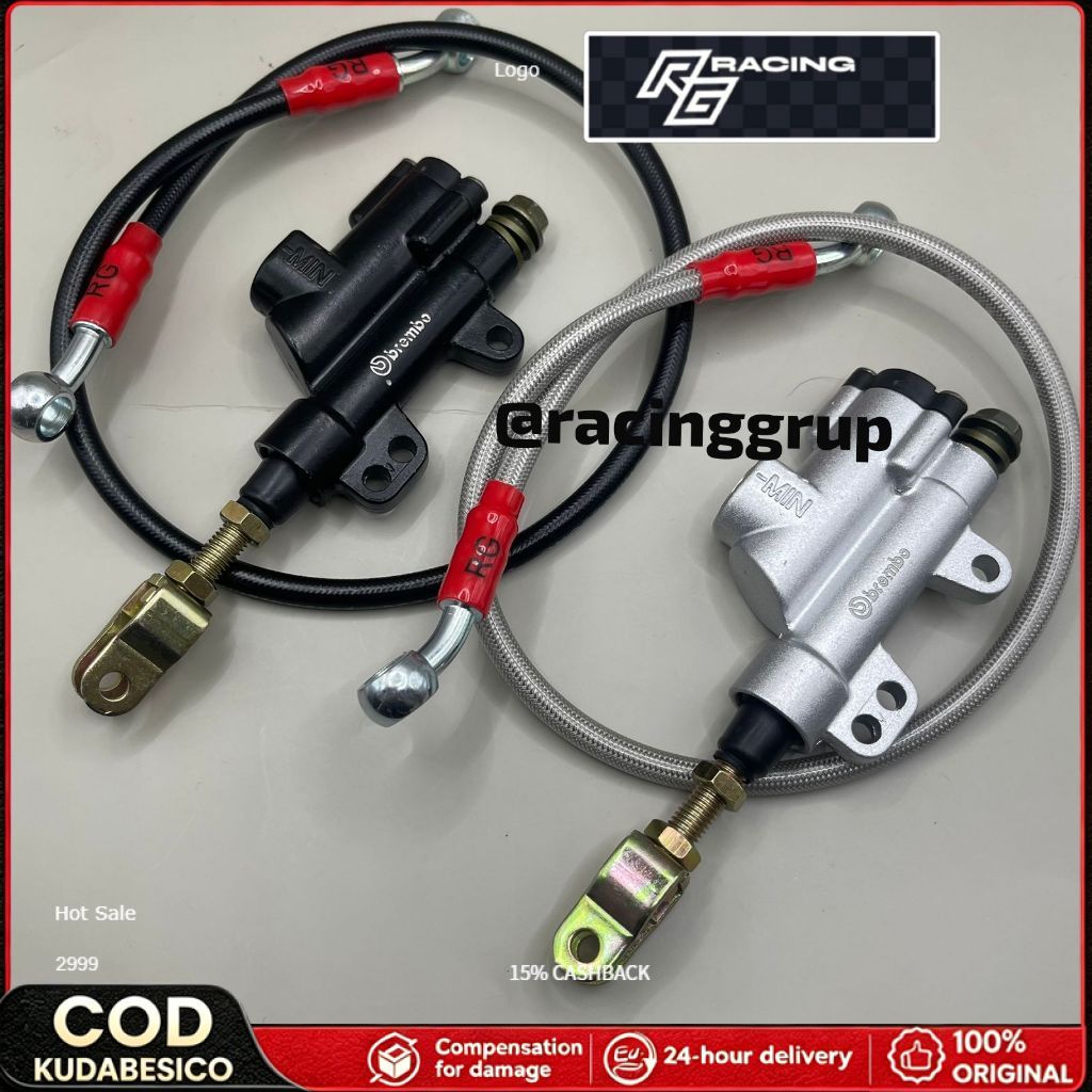 Paket Master Rem Belakang RCB Charcoal E-12 + Selang Rem Racinggrup terlaris PAKET tonjokan master h