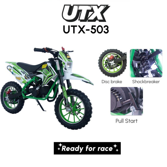 MINITRAIL MOTOR BENSIN 49CC UTX-503 TRAIL PMB // TRAIL MINI ANAK PAKAI BENSIN