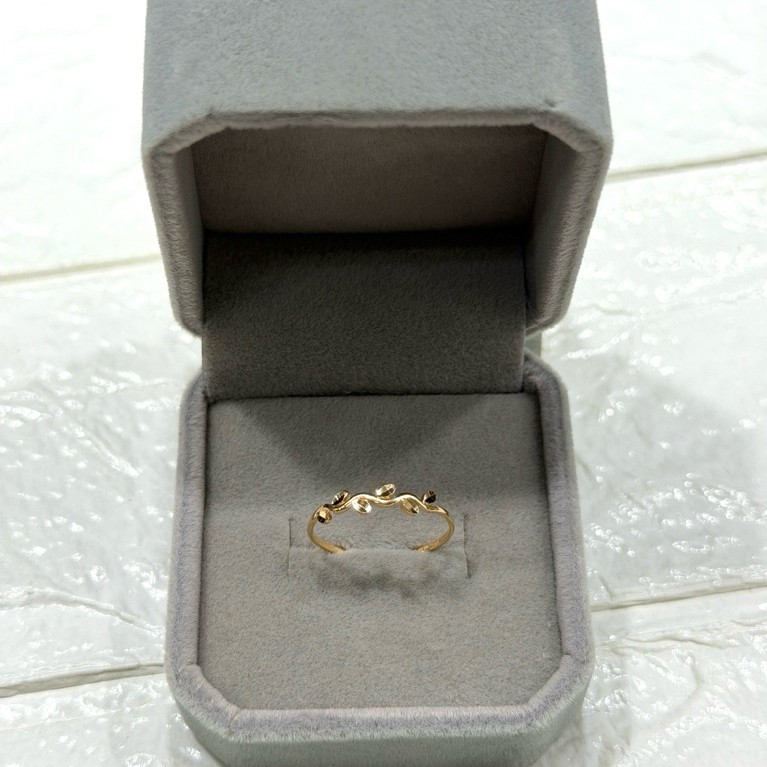 Cincin Model Daun 16k