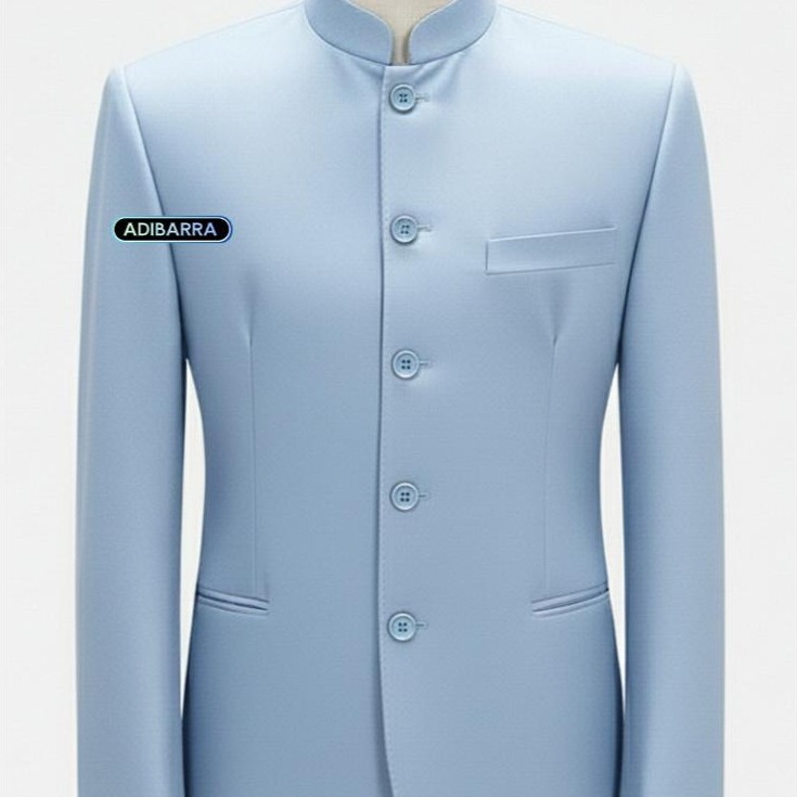 exclusive adibarra- jasko polos motif tutup jas koko jasko premium jas mandarin jas&blazer jasko man