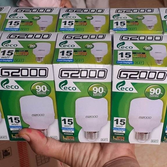 10 pcs LED 15 watt G2000 eco 90% energy, lampu penerangan rumah dll, cod