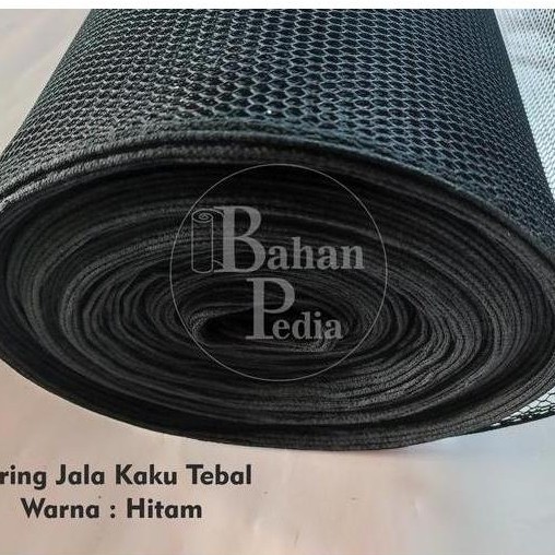 Nahen- [Meter] Bahan Jala Tebal Kaku Kain Jaring Lapisan 100 X 150 Cm - Hitam