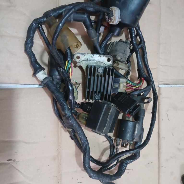KABEL BODY FULL SET MEGAPRO MONOSOK KARBU KYE PENGAPIAN FULL SET CDI KOIL KIPROK ORIGINAL