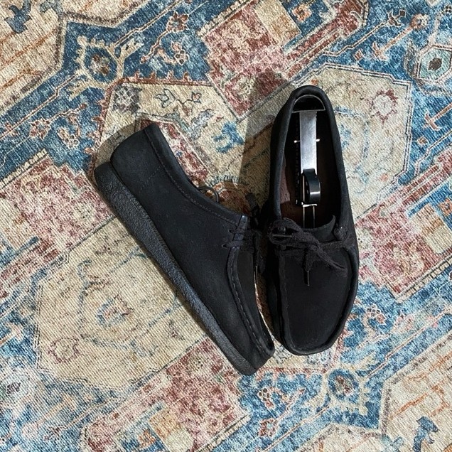 Clarks Wallabee Black Sde