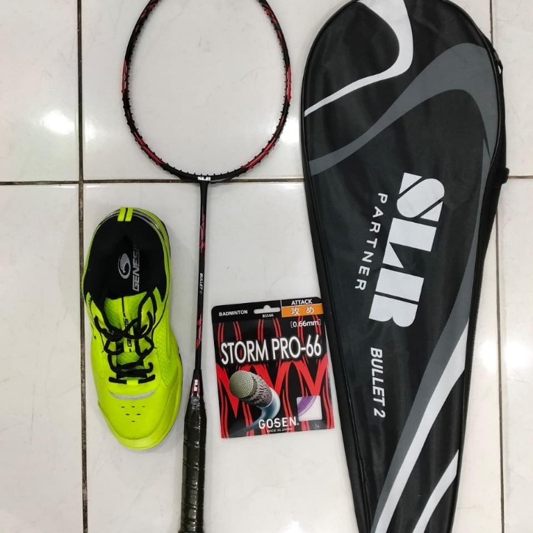 Promo Raket Badminton SLR Bullet Series + Sepatu Genesis Original