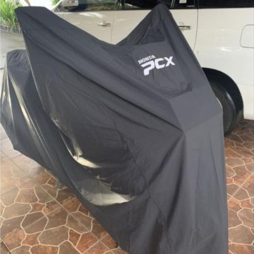 Sarung Motor Logo Pcx 160 150 Waterproof Premium - Hitam, PCX 160 150