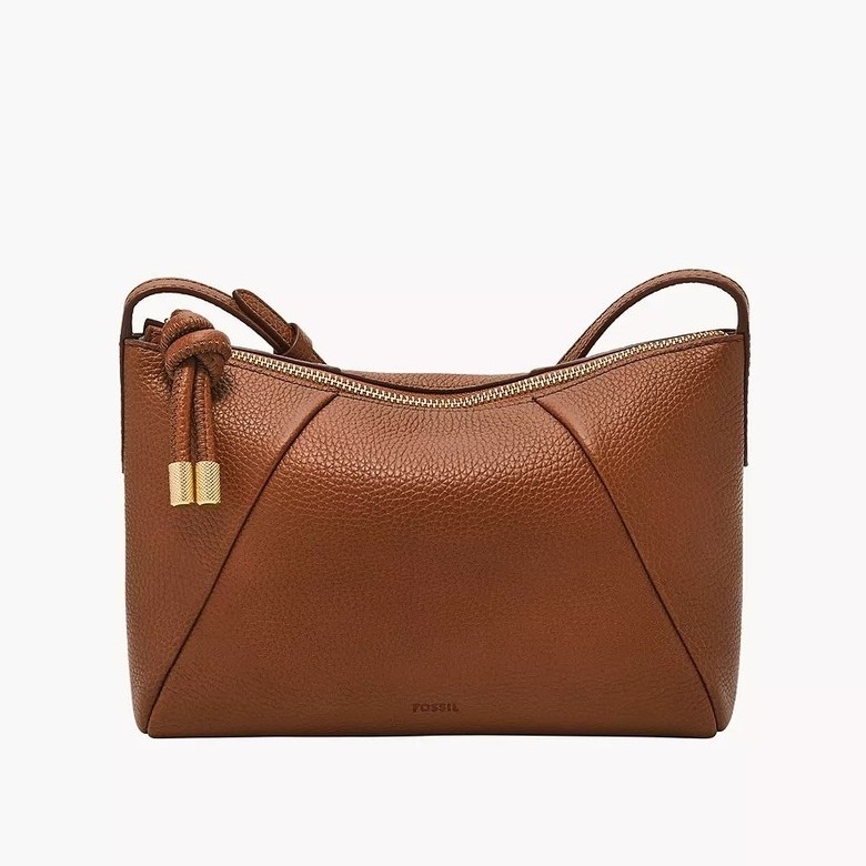 Fossil Willa Leather Small Crossbody Bag Medium Brown Tas Selempang ZB11172-200