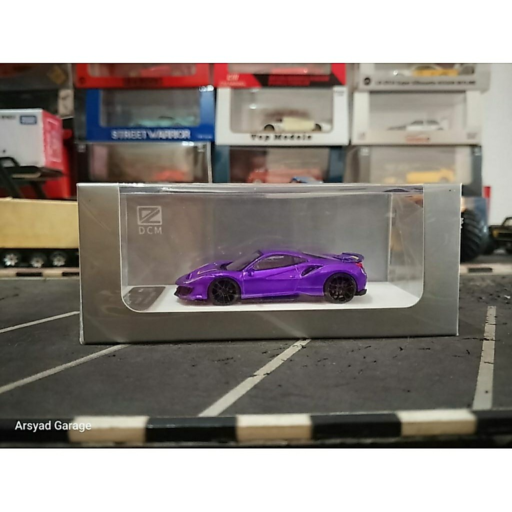 Diecast DCM Ferrari Novitec 488 Pista Purple Segel