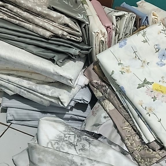 Kain perca katun jepang motif dan polosan perkilo
