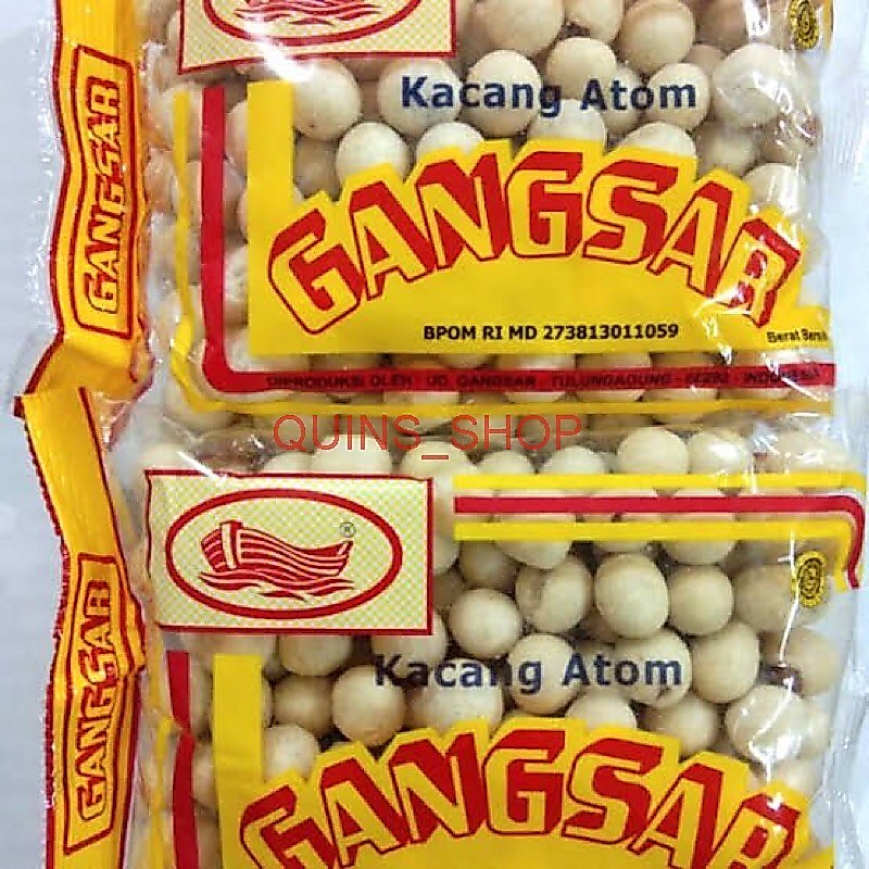 Kacang Atom Gangsar 140gram / Kacang Gangsar / kacang sanghai quins_shop