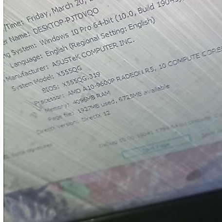 mainboard laptop Asus x555q A10/R5 RAM 4GB Onboard  normal siap pakai
