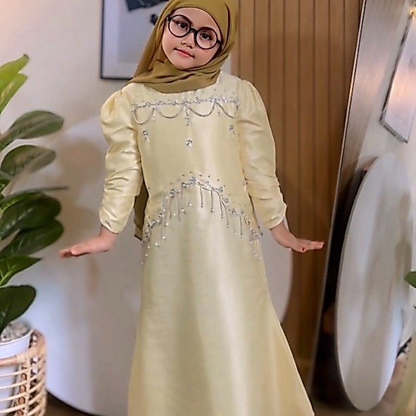 Anak SALSA DRESS Gaun anak ibu couple Lebaran kondangan OOTD couple wanit anak