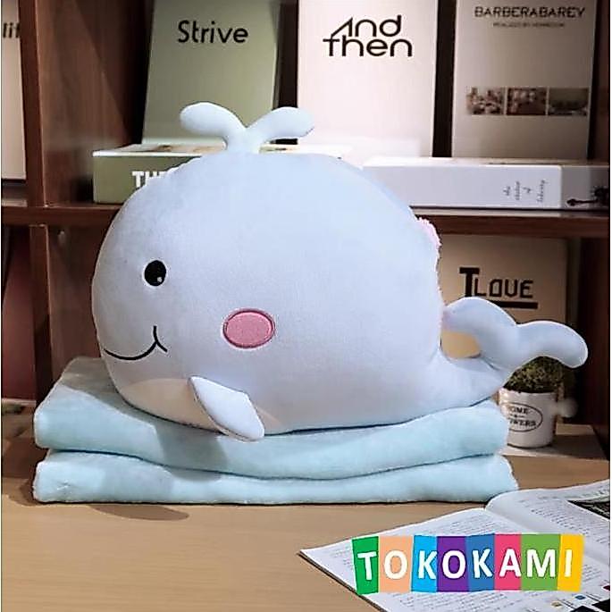 Promo Boneka Balmut Bantal Selimut Sea Animals Whale Paus And Penguin