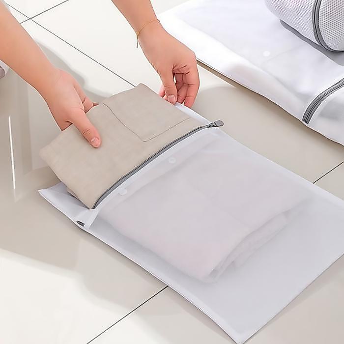 Jaring Cuci Baju Mesin Cuci Laundry Bag/Antong Cucian Mesin Cuci Bahan Jaring Ada Resleting/Jaring