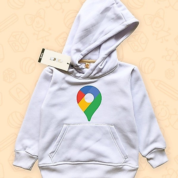 Jaket Hoodie Anak KIDS Google Maps 2020 Icon logo