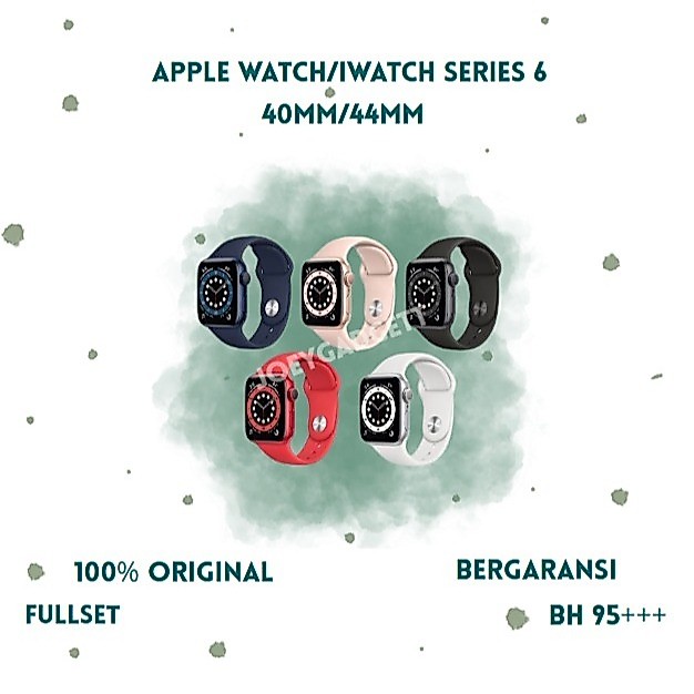 Apple Watch/iWatch Series 6 40MM/44MM S5 Second Fullset 100% Original Bergaransi Ex internasional