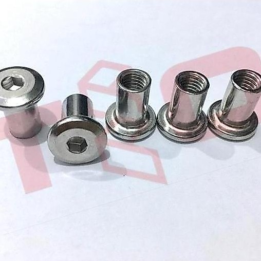 Mur Topi Stainless M6 x 12 x 13 - Mur JCN M6x12x13 - Mur TUTUP JCBC