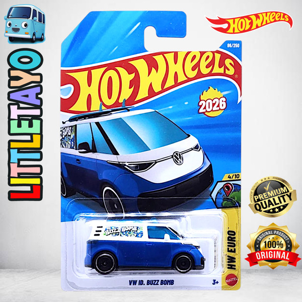 Hot Wheels VW ID Buz Bomb Biru Diecast Mobil Van Volkswagen Japan